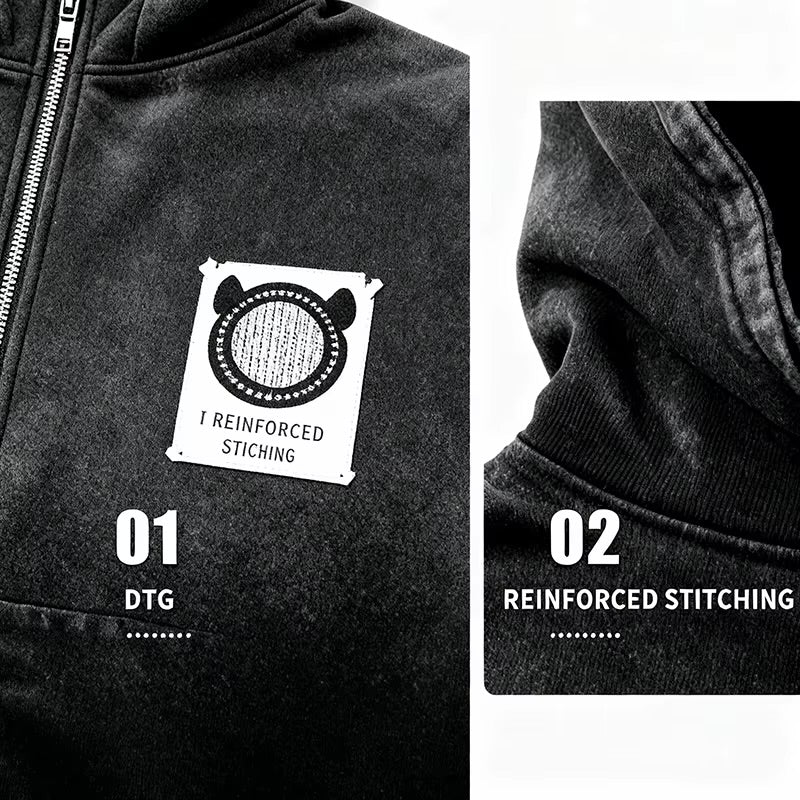 MenS Streetwear Jacket OEM 400G Heavyweight Zip Hoodie Manufacturer Custom Hoodies Drop Shoulder 400Gsmhoodiemanufacturer Hoodie