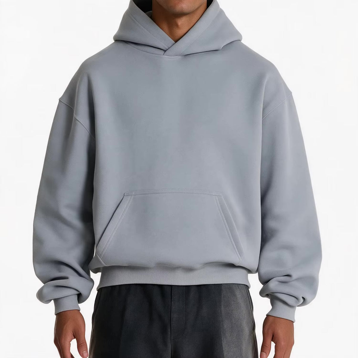 SEMETAL High Quality Fleece Designer Cropped Blank Hoodie Unisex Custom Graphic 500 Gsm Heavyweight Cotton Oversized Hoodies Men