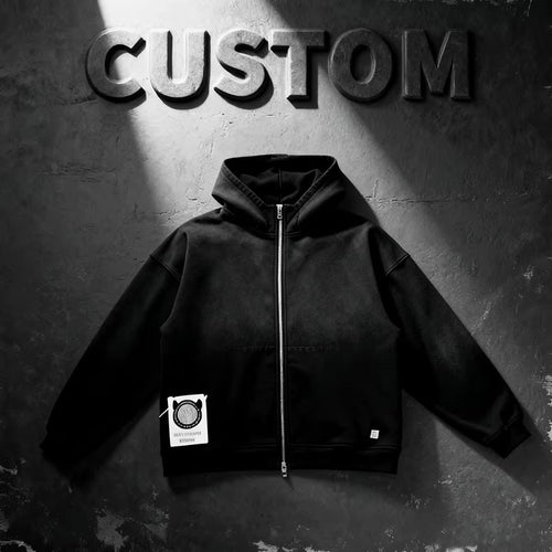 MenS Streetwear Jacket OEM 400G Heavyweight Zip Hoodie Manufacturer Custom Hoodies Drop Shoulder 400Gsmhoodiemanufacturer Hoodie