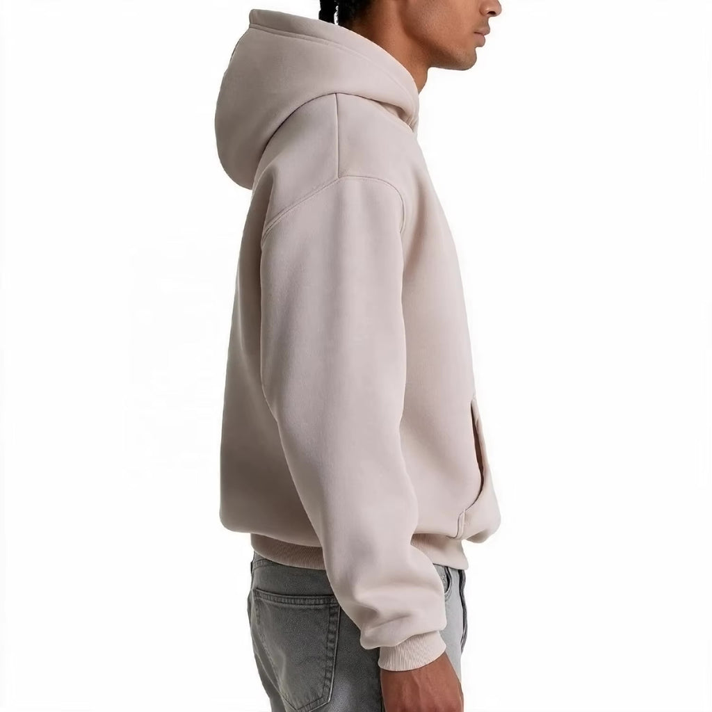 SEMETAL High Quality Fleece Designer Cropped Blank Hoodie Unisex Custom Graphic 500 Gsm Heavyweight Cotton Oversized Hoodies Men